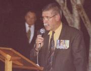 John Burrows at Cenotaph